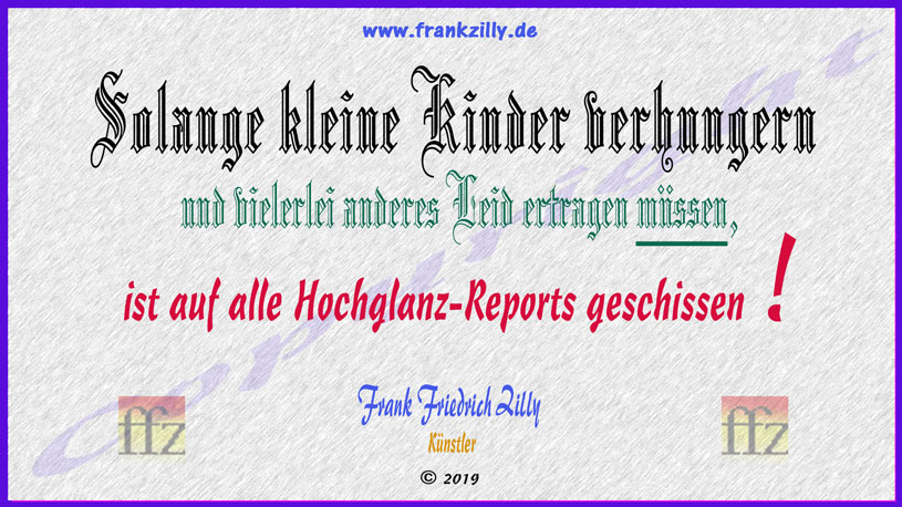 Texttafel  "Grenzenlose Verlogenheit"  von Künstler Frank Friedrich Zilly aus Schielberg im Schwarzwald